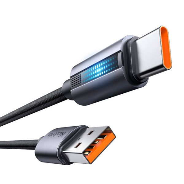 Mcdodo CA-5180 USB-A to USB-C cable, 1.2m (black) - Image 4