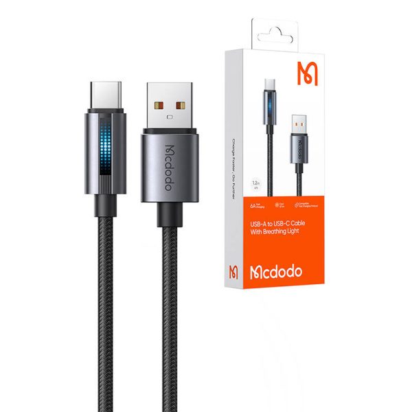 Mcdodo CA-5180 USB-A to USB-C cable, 1.2m (black) - Image 5