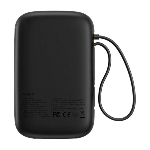 Powerbank Baseus QPow 2 10000mAh 30W 2xUSB-C (black) - Image 2
