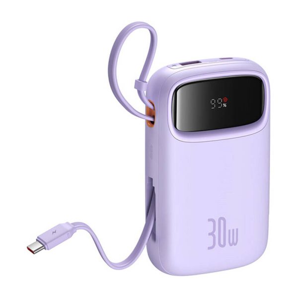 Baseus QPow 2 10000mAh 30W 2xUSB-C powerbank (purple) - Image 6