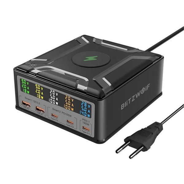 Wall charger Blitzwolf BW-S26 250W (black) - Image 2