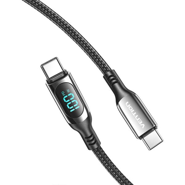 Vention TAYBH USB 2.0 C-C 5A 100W 2M USB cable (black) - Image 2