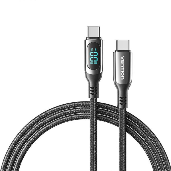 Vention TAYBH USB 2.0 C-C 5A 100W 2M USB cable (black) - Image 3