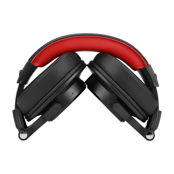 Oneodio Fusion A70 Wireless Headphones (Black and Red) - Image 2
