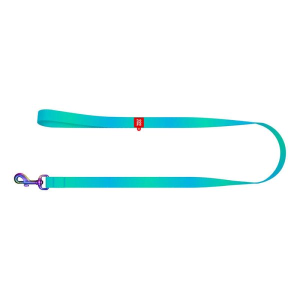 WAUDOG gradient nylon dog leash, 20 mm wide, 122 cm long blue - Image 2