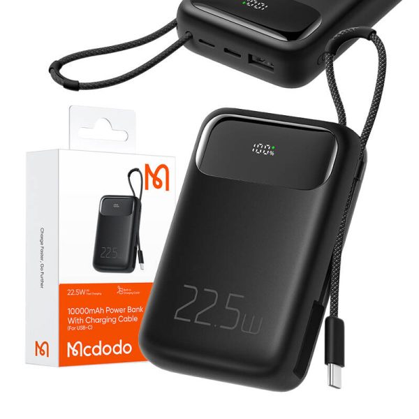 Power Bank Mcdodo MC-3243 10000mAh, 22.5W to C (black) — изображение 2