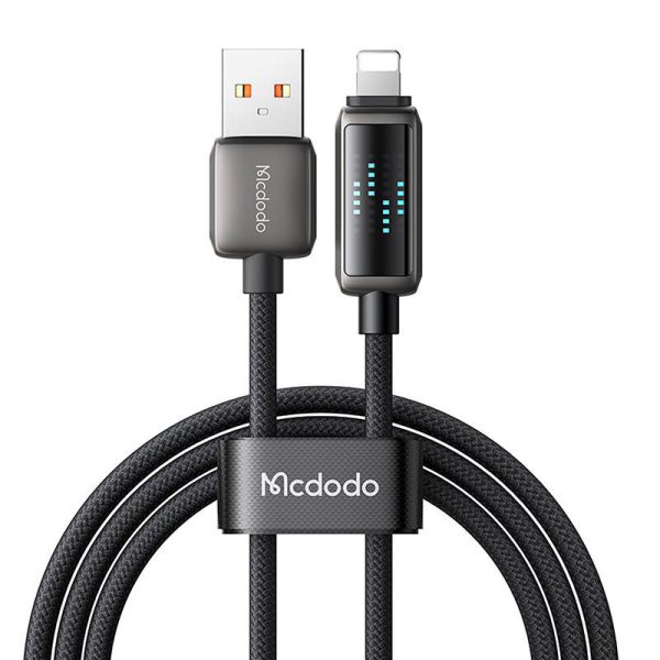 Mcdodo CA-5250 USB-A to Lightning cable, LED display, 1.2m - Image 2