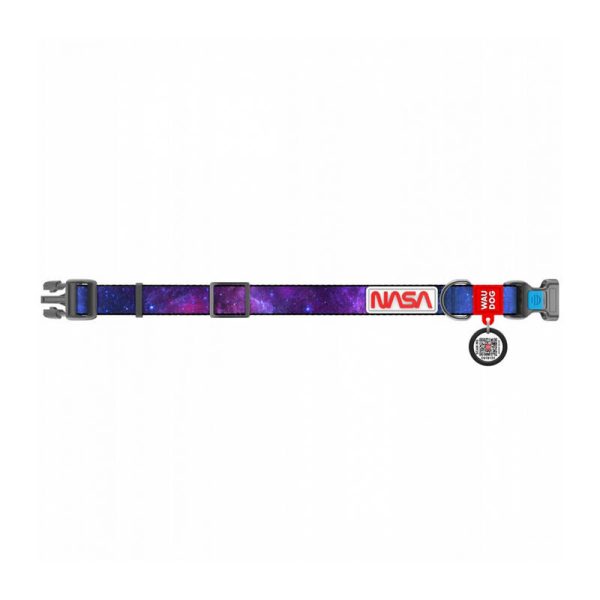 Waudog "NASA21" nylon dog collar with QR code, size L - Image 4