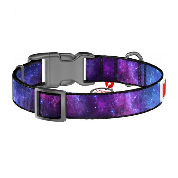 Waudog "NASA21" nylon dog collar with QR code, size M, width 20 mm - Image 4