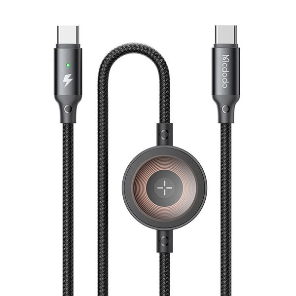 Mcdodo CA-2580 2-in-1 USB-C cable + Apple Watch charger, 60W, 1.5m - Image 2