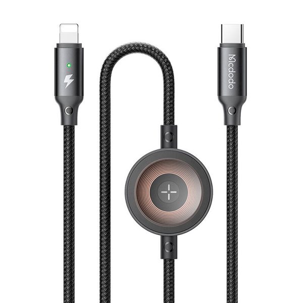 Mcdodo CA-5680 2-in-1 USB-C to Lightning cable + Apple Watch charger, 36W, 1.5m - Image 3