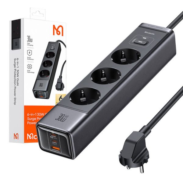GaN 6-in-1 power strip Mcdodo CH-0620, 30W — изображение 5
