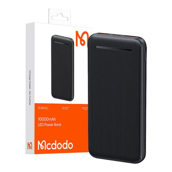 Power Bank Mcdodo MC-4631 Dual USB,10000mAh, 10.5W (black) - Image 3