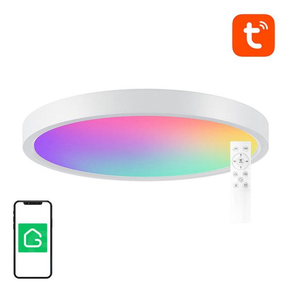 Smart ceiling lamp 30cm WiFi/Bluetooth 16M RGBCW Gosund LB12 1920lm Tuya + Remote Control. - Image 3
