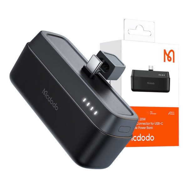 Mcdodo Power Bank MC-6301 20W, 5000mAh to USB-C (black) — изображение 4
