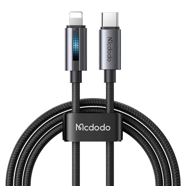 Mcdodo CA-5710 USB-C to Lightning cable with 36W flashing light 1.2m (black) — изображение 2