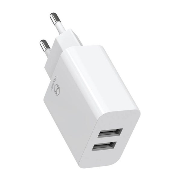 Duální USB nabíječka Mcdodo CH-6720 (EU) Lightning 1m Cestovní sada (bílá) - Image 5