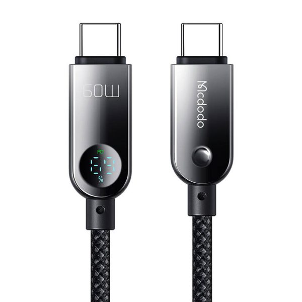 Mcdodo CA-4780 USB-C to USB-C 60W data cable 1.2m (black) — изображение 3