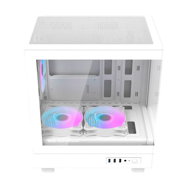 Darkflash DB330M computer case (white) + 3 ARGB fans - Image 5