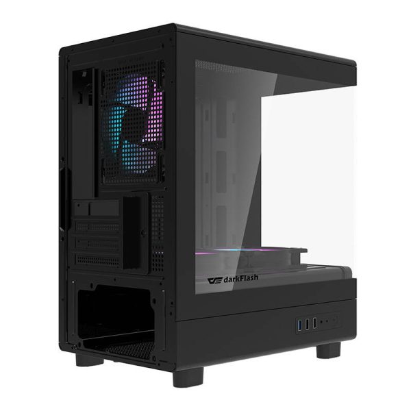 Darkflash DB330M computer case + 3 aRGB fans (black) - Image 6