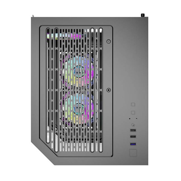 Darflash FT350 computer case + 5 aRGB fans (black) - Image 6