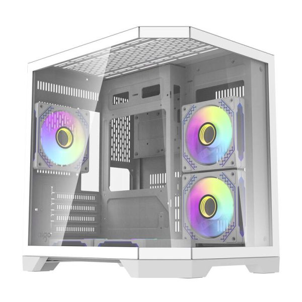 Darflash FT350 computer case + 5 aRGB fans (white) - Image 4