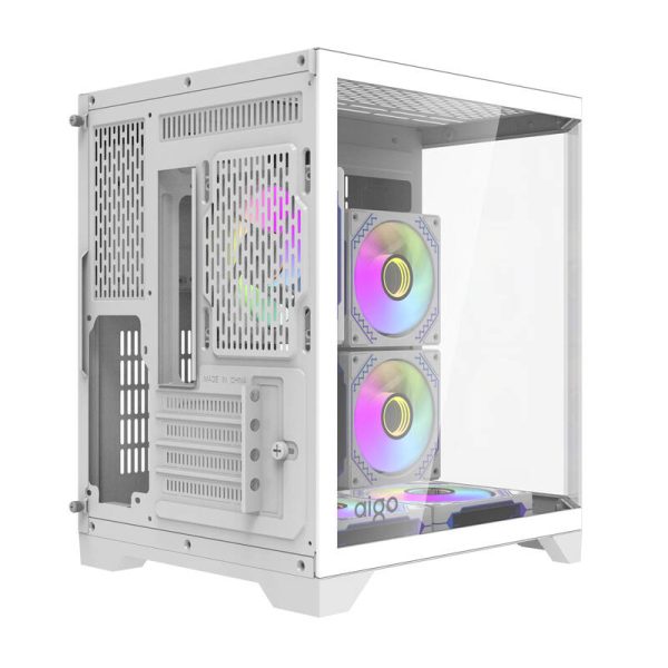 Darflash FT350 computer case + 5 aRGB fans (white) - Image 2