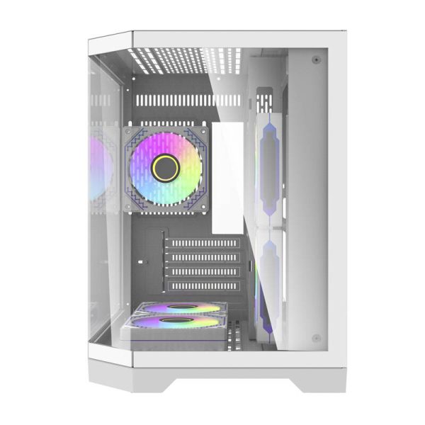 Darflash FT350 computer case + 5 aRGB fans (white) - Image 6
