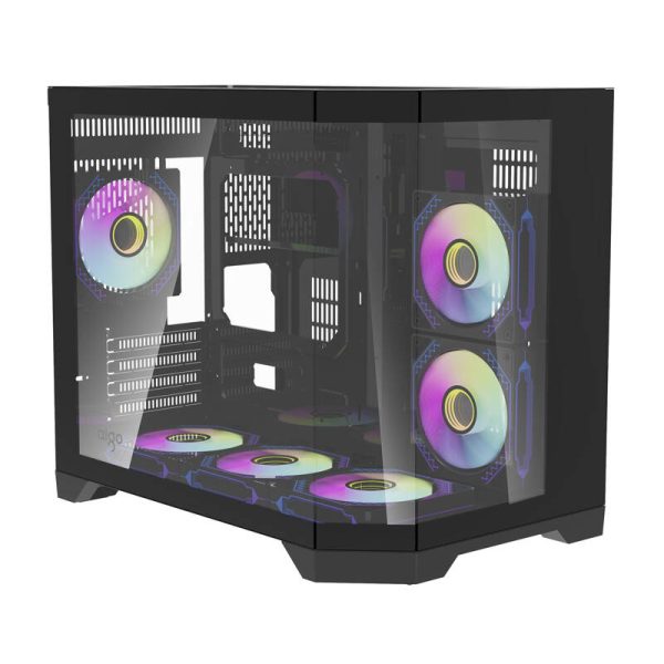 Darflash FT418 computer case + 6 aRGB fans (black) - Image 6