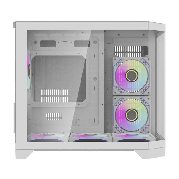 Darflash FT418 computer case + 6 aRGB fans (white) - Image 5