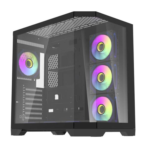 Darflash FT418 PRO computer case + 7 aRGB fans (black) - Image 4