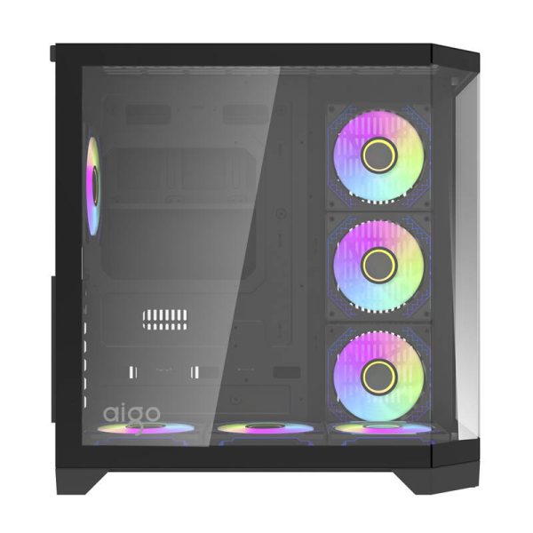 Darflash FT418 PRO computer case + 7 aRGB fans (black) - Image 3