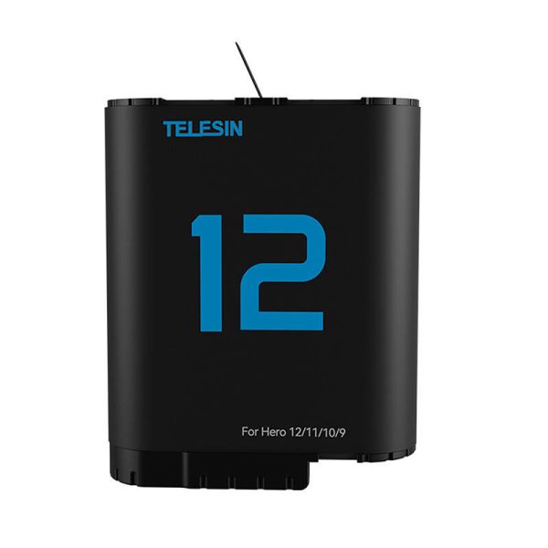 TELESIN lithium battery for GoPro Hero 12/11/10/9 (blue) - Image 2