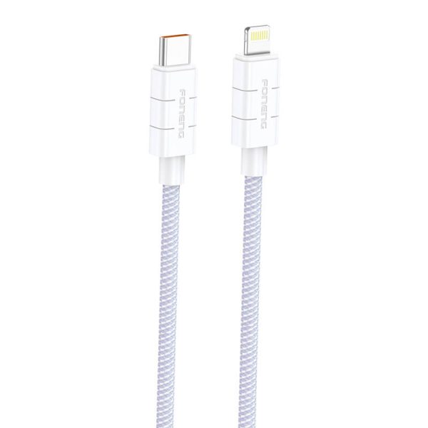 Cable USB-C do Lightning Foneng XS02 PD27W, 1.2m (fioletowy)