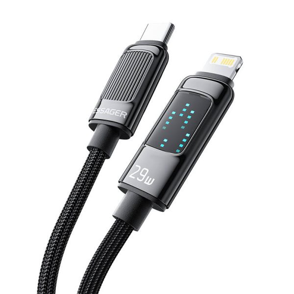 Cable USB Essager EXCTL-LG0A-P USB-C do lightning 29W 1m - Image 2