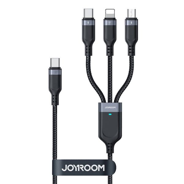 Multi-function USB to USB-C 2x Lightning Micro Joyroom Cable S-A18 — изображение 4