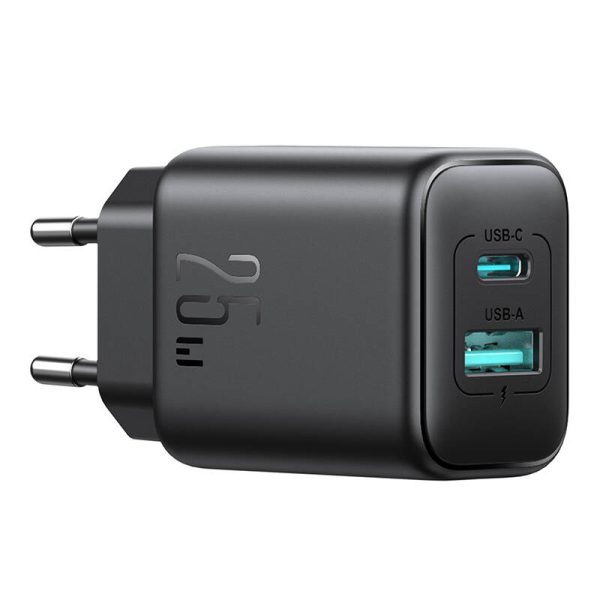 Joyroom JR-TCF13 Dual-Port (A+C) 25W Power Charger (black) — изображение 4