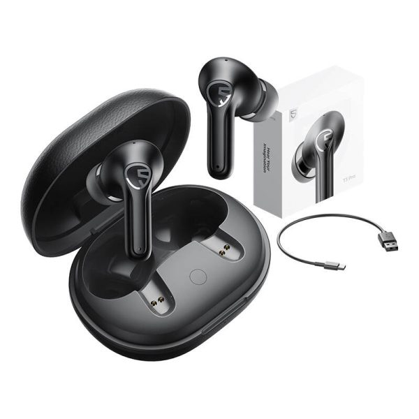 TWS Soundpeats T3 PRO ANC Headphones (black) - Image 4