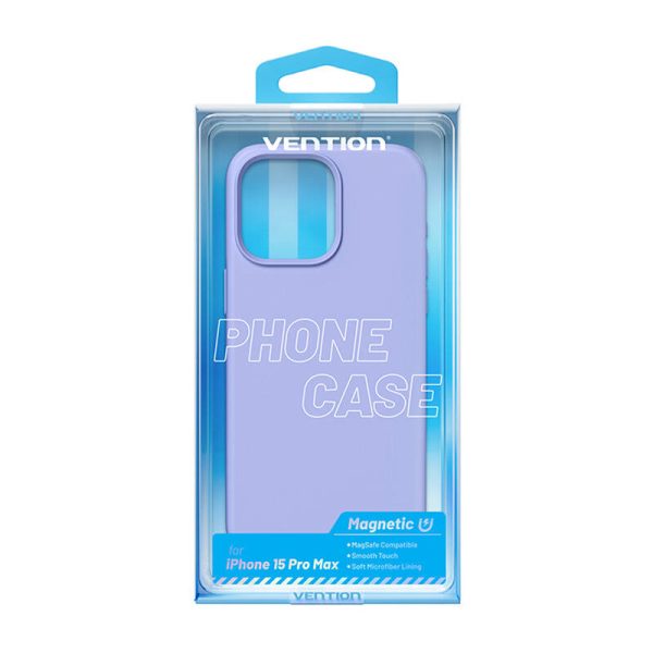 Vention KUFV0-40 Silicone Case for iPhone 15 Pro Max (purple) - Image 4
