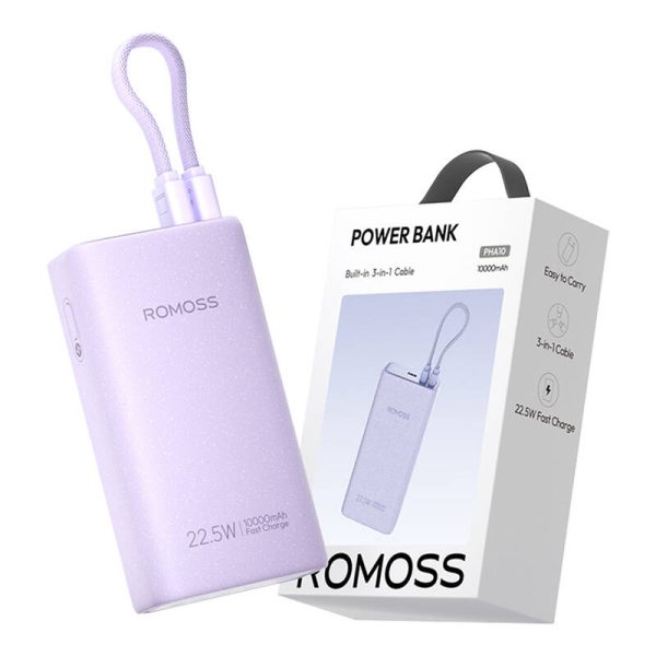 Powerbank Romoss PHA10 10000mAh 22.5W (purple) — изображение 4