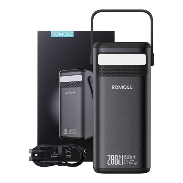 Powerbank Romoss PMT75-DC 75000mAh 280W , 240Wh(black) - Image 4