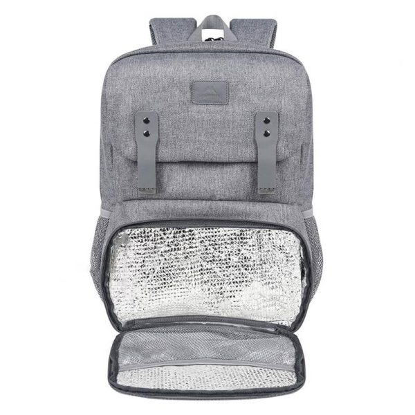 Laptop Backpack / Lunch Bag 15.6'' Matein 1161 USB Grey - Image 2