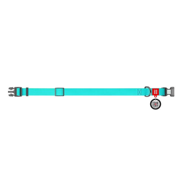 Waterproof glowing dog collar with QR passport WAUDOG 40 mm wide, 46-70 cm long - Image 4