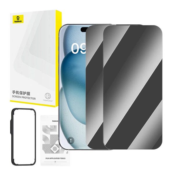 Baseus Superior privacy glass for iPhone 15 Plus - Image 5