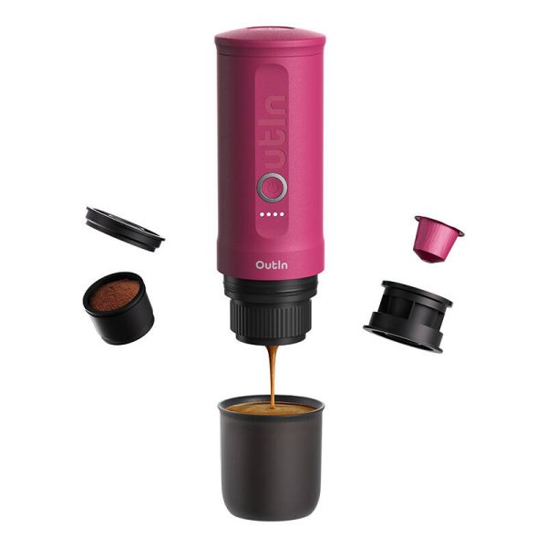 Outin Nano 7500mAh Portable Coffee Maker (Red) - Image 2