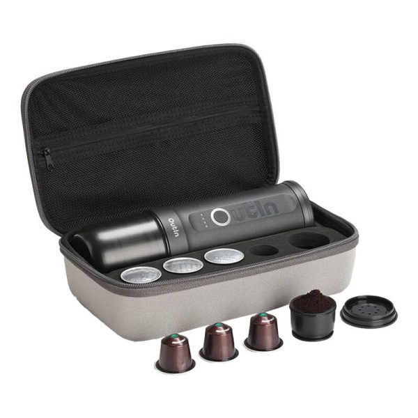 Outin Nano 7500mAh Portable Coffee Maker Set (Gray) + Protective Case - Image 2