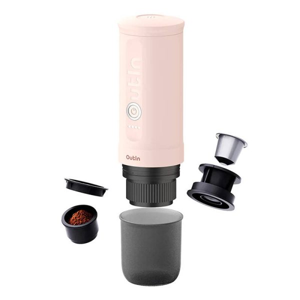 Outin Nano 7500mAh Portable Coffee Maker (Pink) - BCRF Limited Edition - Image 2