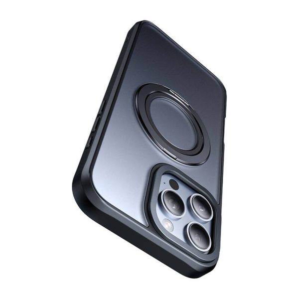 McDodo PC-4932 MagSafe case for iPhone 16 Pro with stand (black) - Image 4