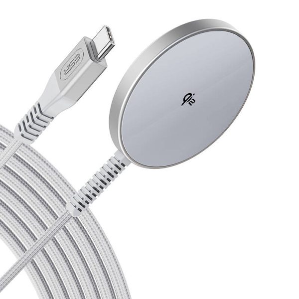 ESR Qi2 mini wireless charger (HaloLock)(silver) - Image 2