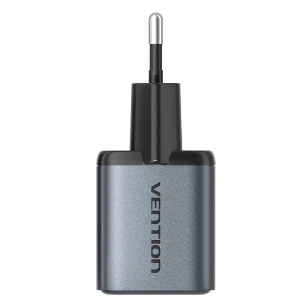 GaN Vention USB-C + USB-A 30W Charger (Gray) - Image 2
